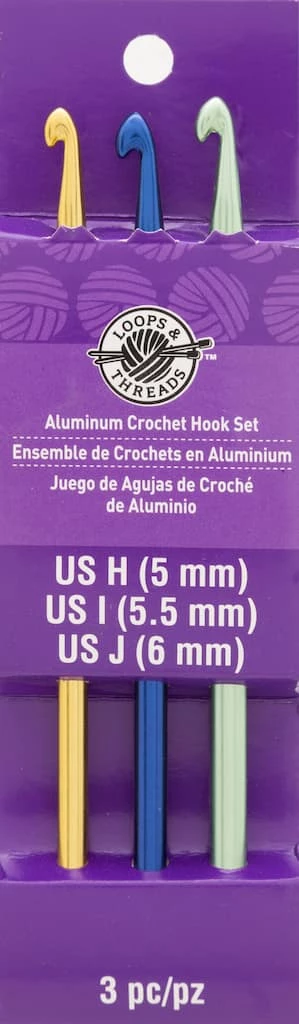 Budget 💯 Aluminum Crochet Hook Set by Loops & Threads®, H-J 💯