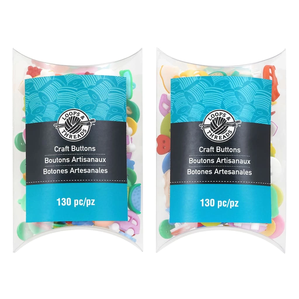Buy π Assorted Brights Craft Button Value Pack by Loops & Threads™ π€©
