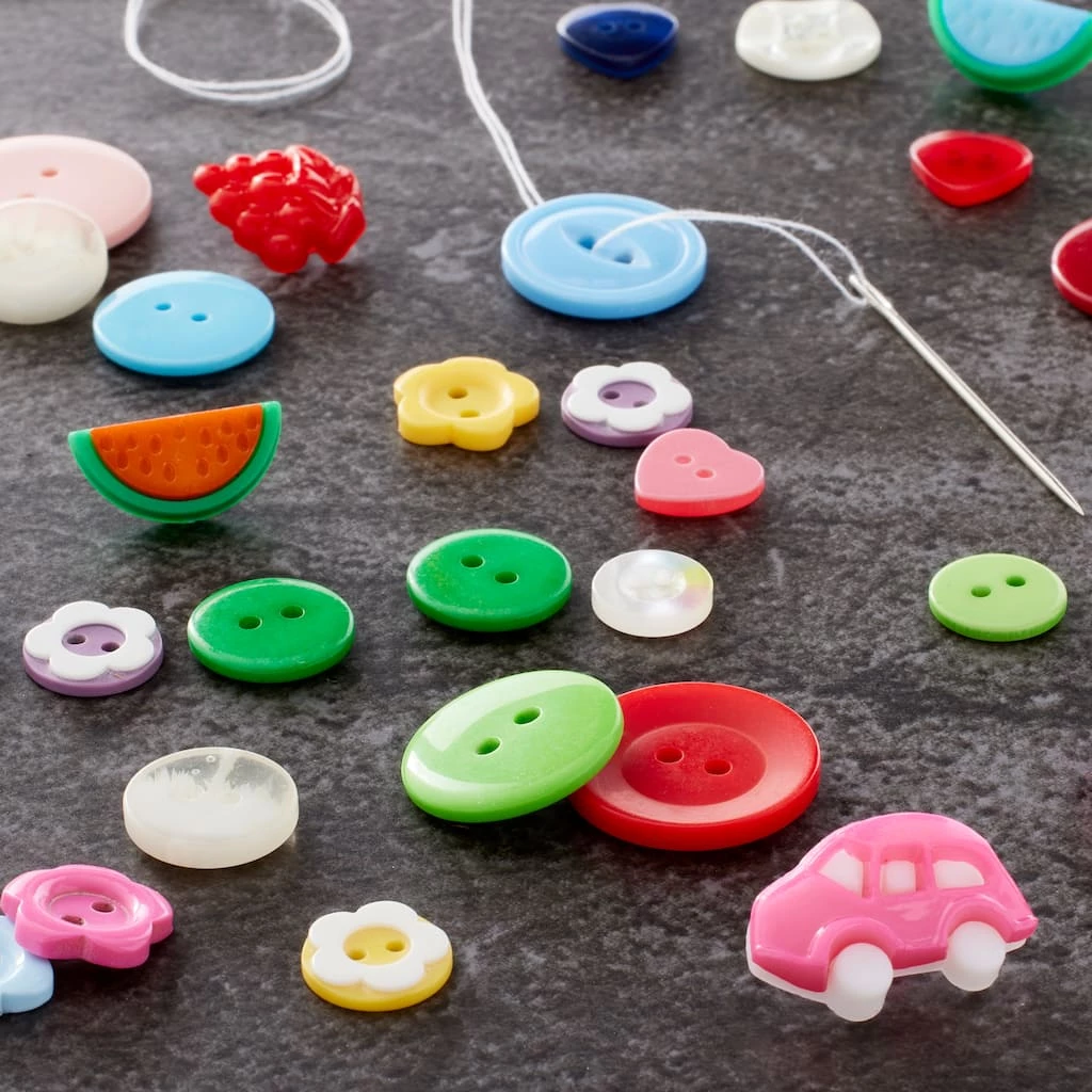 Buy π Assorted Brights Craft Button Value Pack by Loops & Threads™ π€© - Image 2