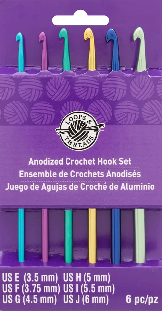 Best Pirce π Anodized Crochet Hook Set by Loops & Threads®, E-J π₯° - Image 4