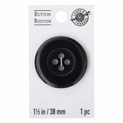 Top 10 π 1.5" Black Button by Loops & Threads™ β