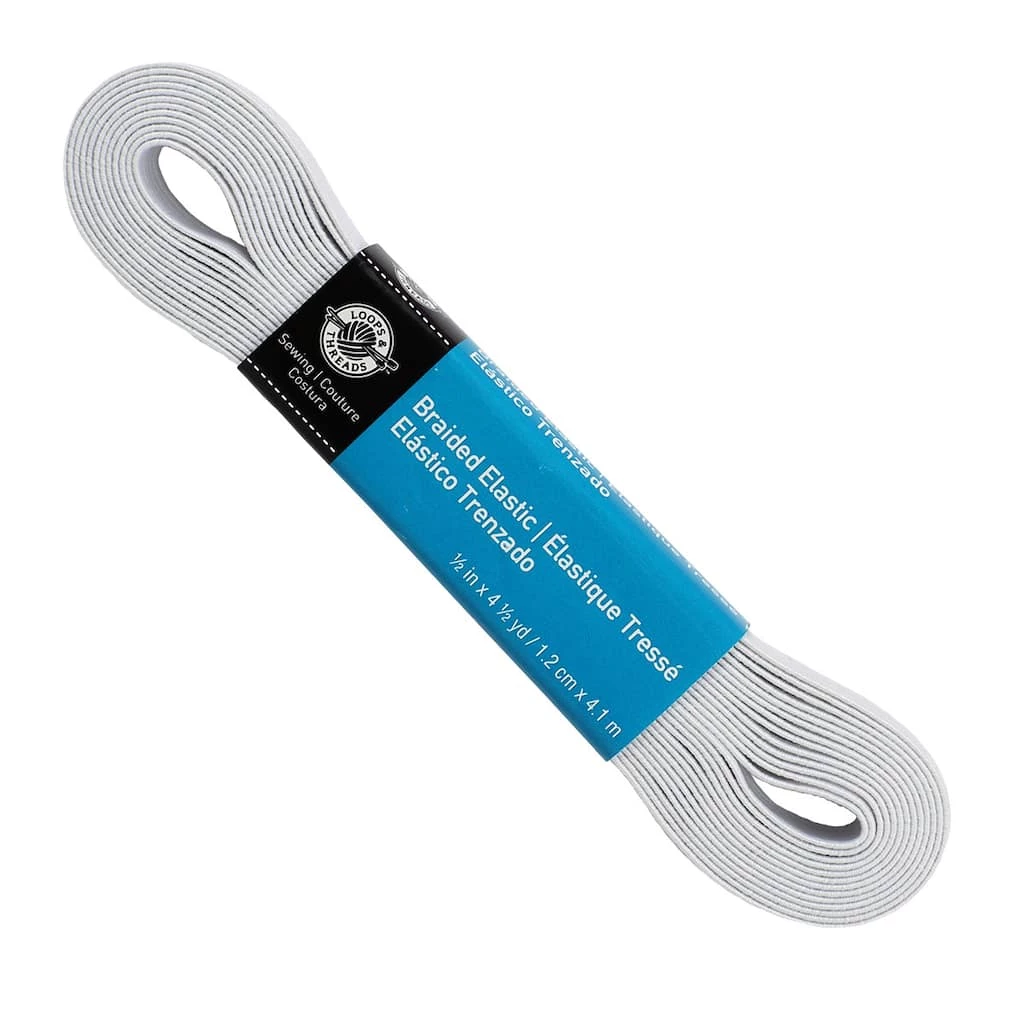 Hot Sale π 1/2" Braided Elastic by Loops & Threads™ π