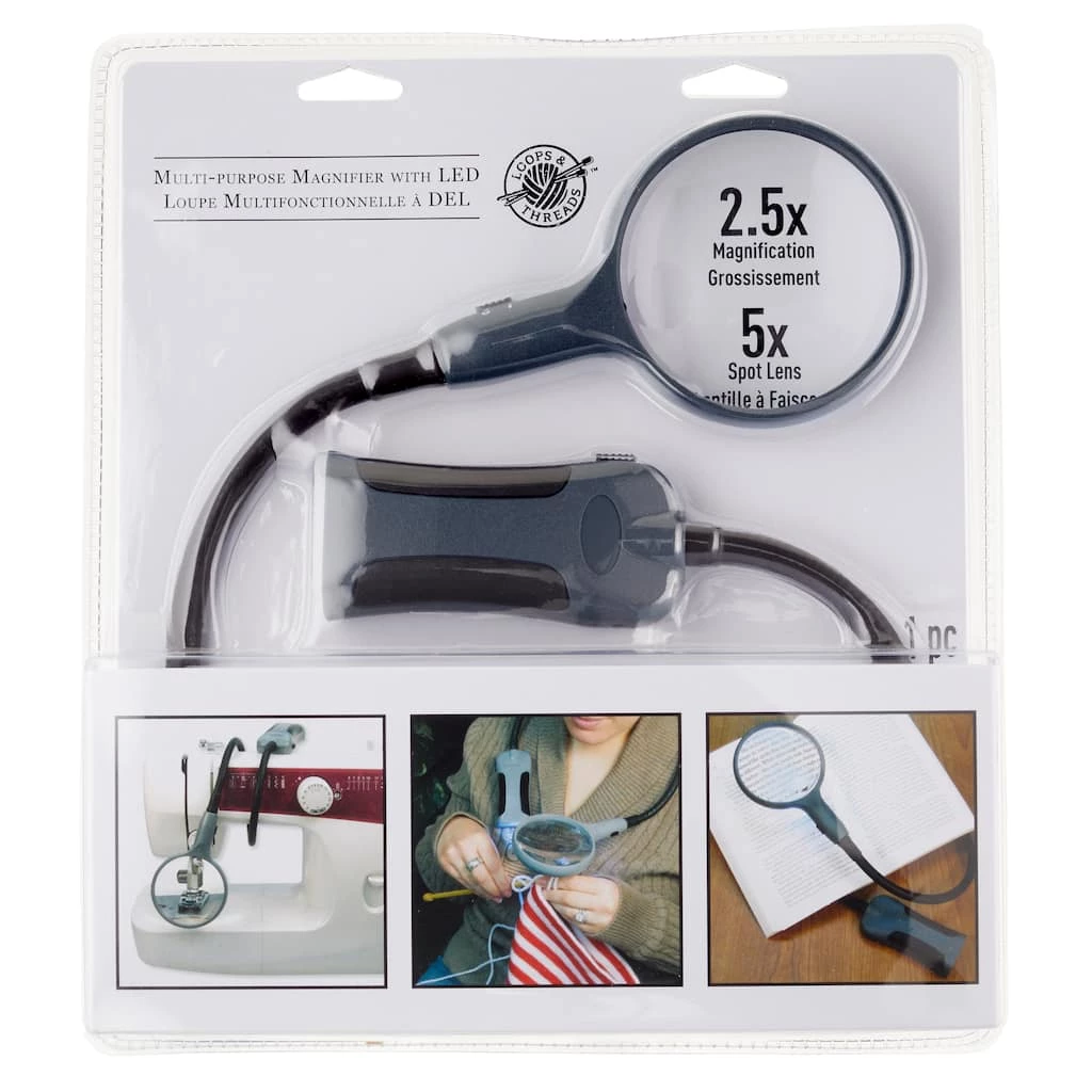 Wholesale ⭐ Multi-Purpose Magnifier with LED by Loops & Threads® 🔔 - Image 3