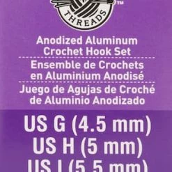 Flash Sale 💯 Anodized Aluminum Crochet Hook Set by Loops & Threads®, G-I 🔔