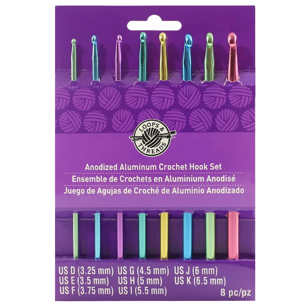 Top 10 π Anodized Aluminum Crochet Hook Set by Loops & Threads®, D-K π - Image 3