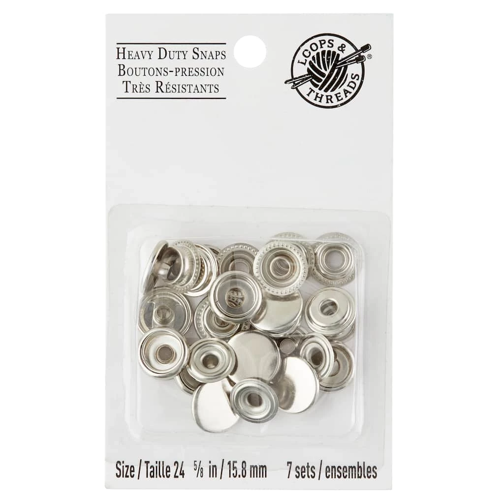 Cheapest 😉 Silver Heavy Duty Snaps by Loops & Threads™ 🧨 - Image 3