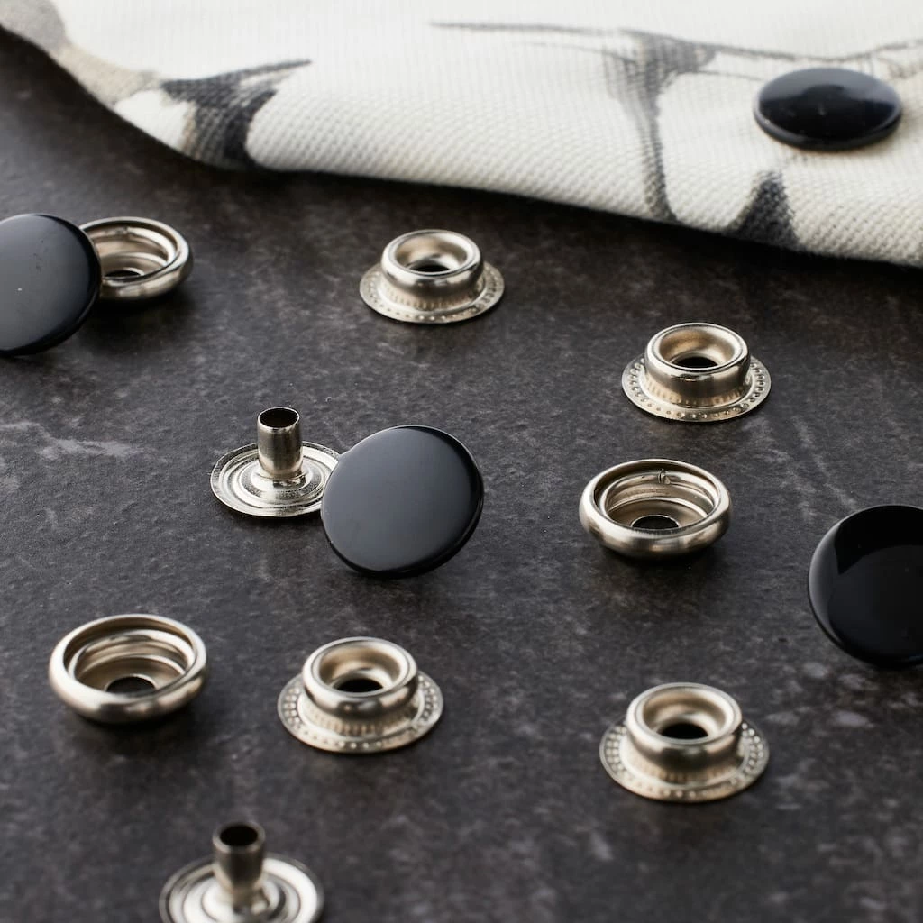 Cheap ✔️ Black Heavy Duty Snaps by Loops & Threads™ ✨ - Image 2