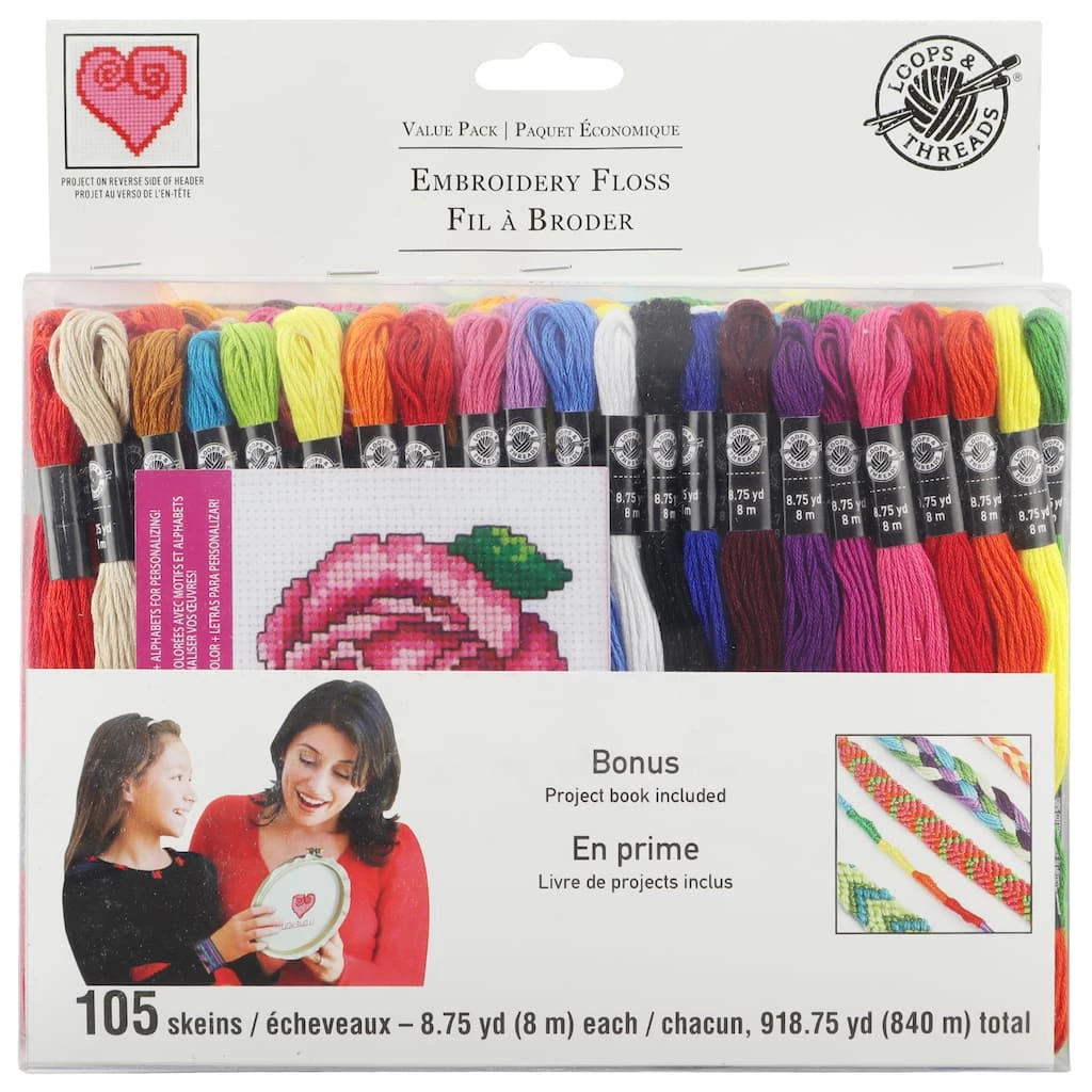 Top 10 π 12 Packs: 105 ct. (1,260 total) Embroidery Floss Value Pack by Loops & Threads™ π - Image 2