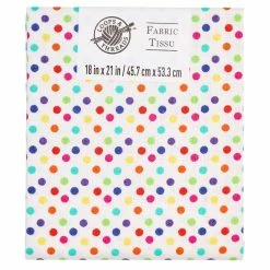 Discount ❤️ Multicolor Polka Dots Cotton Fabric by Loops & Threads® ⌛