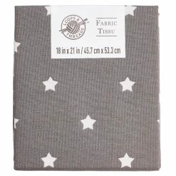 Discount π Gray Printed Fabric by Loops & Threads® βοΈ