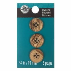 Best deal ⭐ Small 4-Hole Wood Buttons By Loops and Threads® by Loops & Threads 😉