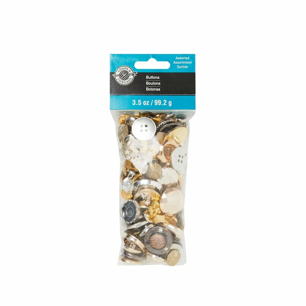 Best reviews of ⌛ Gold & Silver Buttons By Loops & Threads® ✨