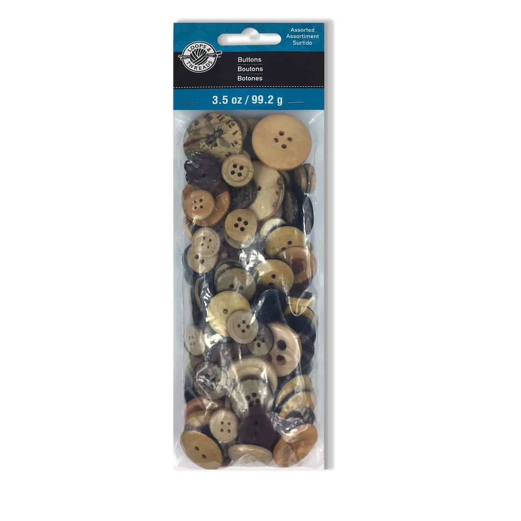 Cheap π Wooden & Coconut Buttons By Loops & Threads® π₯