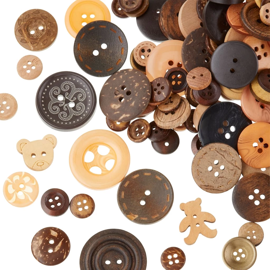 Cheap π Wooden & Coconut Buttons By Loops & Threads® π₯ - Image 3