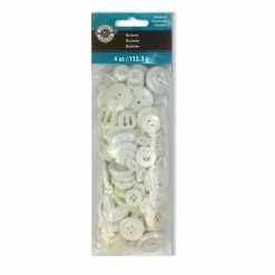 Hot Sale π 12 Pack: White Buttons Value Pack by Loops & Threads® π§¨