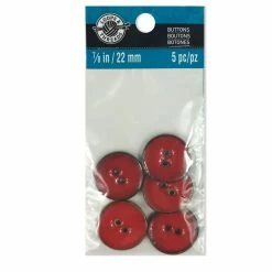 New π Favorite Findings Red Coconut Buttons By Loops & Threads® π