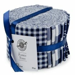 Cheapest π Blue Printed Fabric Strips by Loops & Threads® π