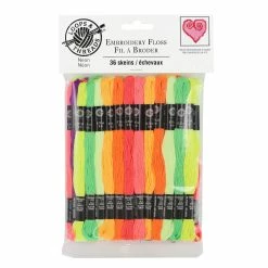 Best Sale ⌛ 12 Packs: 36 ct. (432 total) Neon Embroidery Floss by Loops & Threads® ⌛