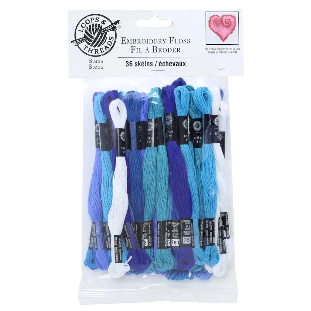 Flash Sale 💯 Blues Embroidery Floss By Loops & Threads® 😉
