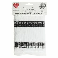 New ✔️ White Embroidery Floss Pack by Loops & Threads®, 36ct. ⌛