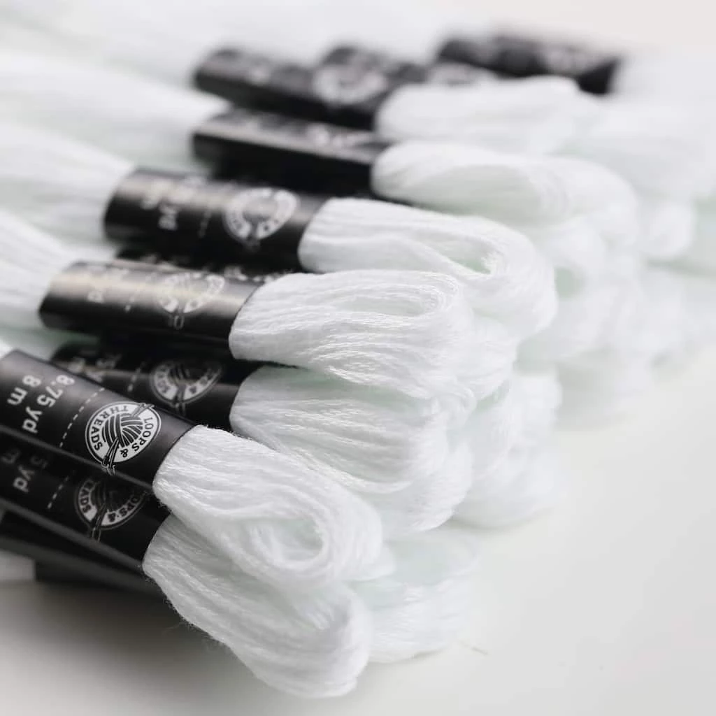 Best Pirce π 12 Packs: 36 ct. (432 total) White Embroidery Floss Pack by Loops & Threads® β - Image 4