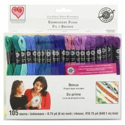 Cheapest 🔔 Embroidery Floss Value Pack by Loops & Threads®, 105ct. 👏