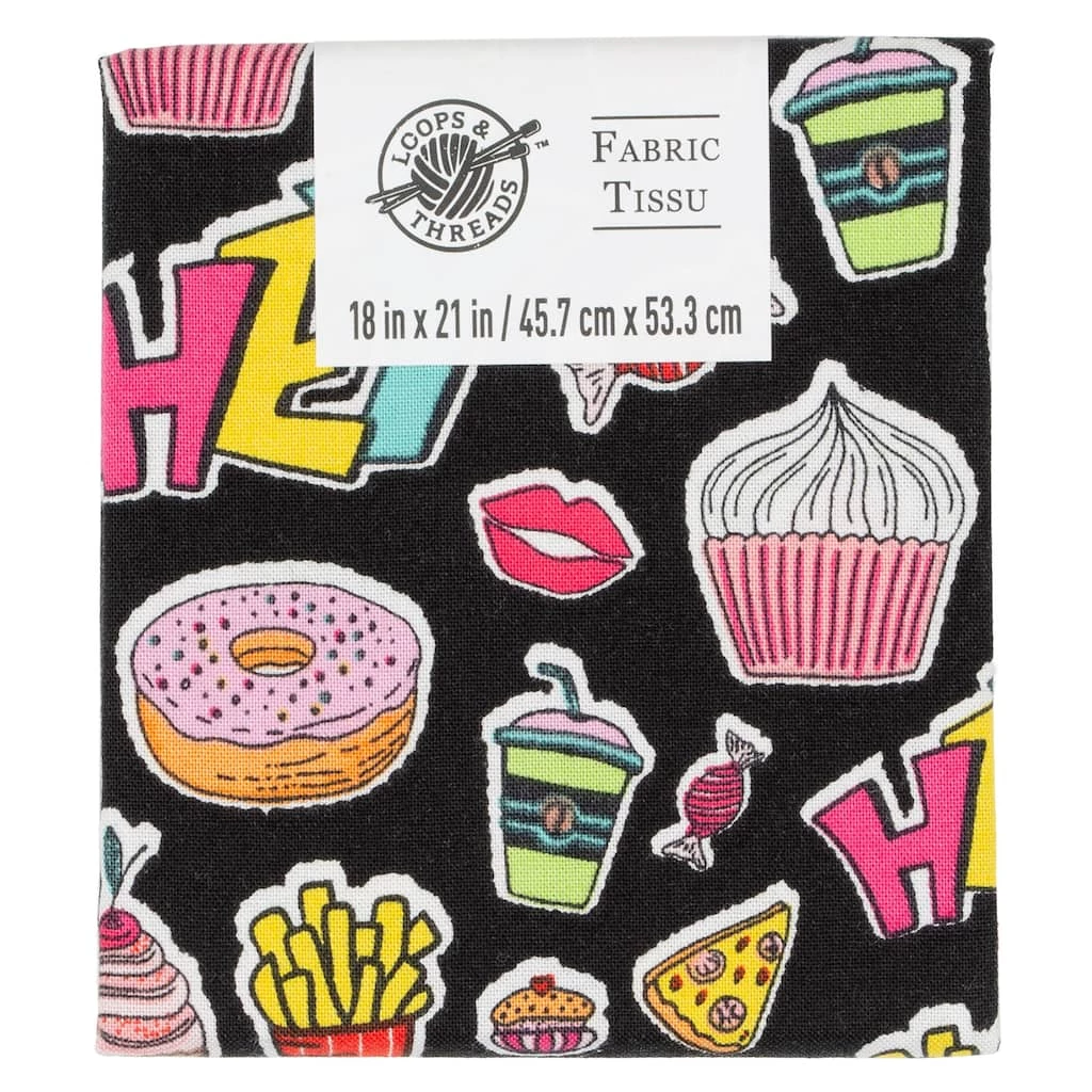Deals ⭐ Foodie Design Cotton Fabric by Loops & Threads™ ⭐