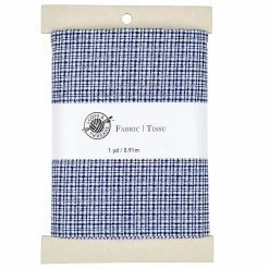 Wholesale 🤩 Navy & White Plaid Cotton Fabric Bundle by Loops & Threads™ 💯