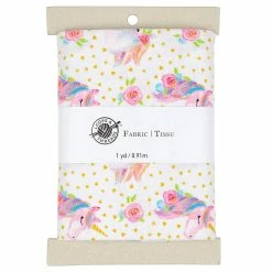 Best reviews of π Pink Unicorn Cotton Fabric Bundle by Loops & Threads™ π
