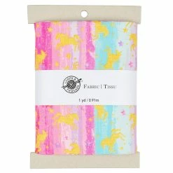 Deals 🤩 Multicolor Unicorn Cotton Fabric Bundle by Loops & Threads™ 🔥