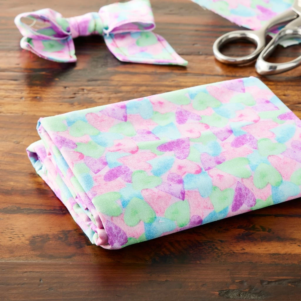 Outlet π Multicolor Hearts Cotton Fabric Bundle by Loops & Threads™ β - Image 2