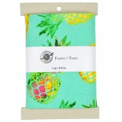 Promo ✨ Turquoise Pineapple Cotton Fabric Bundle by Loops & Threads™ 🥰