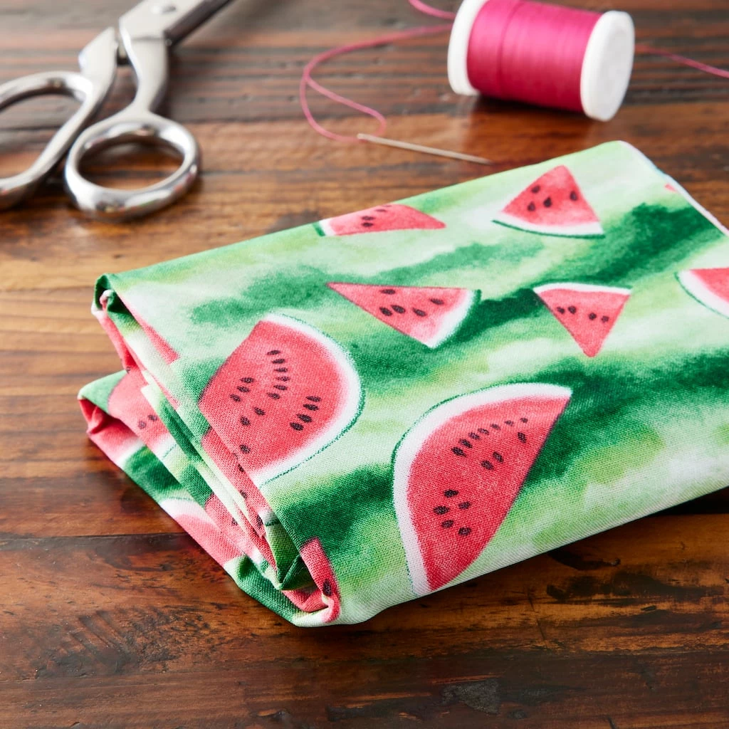 Flash Sale ⭐ Green Watermelon Cotton Fabric Bundle by Loops & Threads™ ⌛ - Image 2