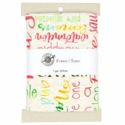 Deals 💯 Colorful Words Cotton Fabric Bundle by Loops & Threads™ 🔥