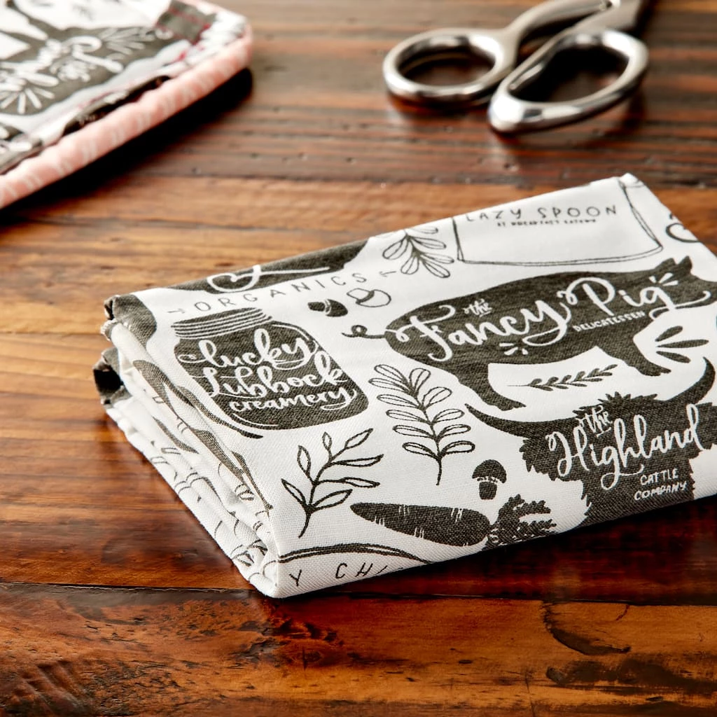 Hot Sale π₯ Black & White Farmhouse Cotton Fabric Bundle by Loops & Threads™ β - Image 2