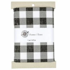 Best Sale 🎉 Black & White Buffalo Check Cotton Fabric by Loops & Threads™ ⭐
