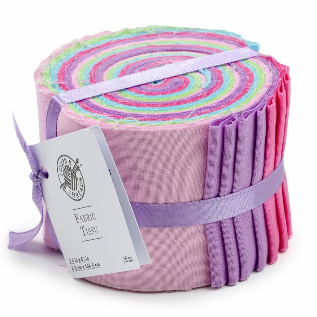 Best deal ❤️ Pastel Solid Cotton Fabric Strips by Loops & Threads™ ⌛