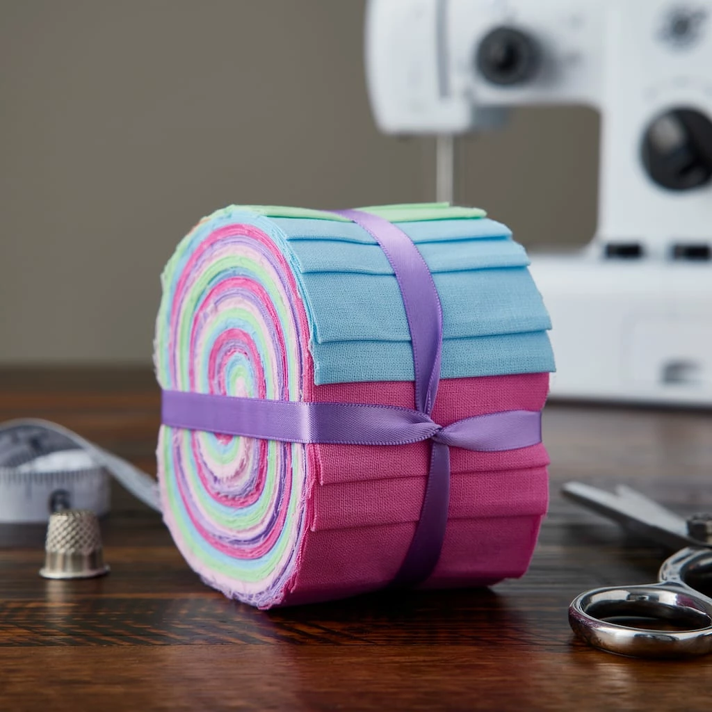 Best deal ❤️ Pastel Solid Cotton Fabric Strips by Loops & Threads™ ⌛ - Image 2