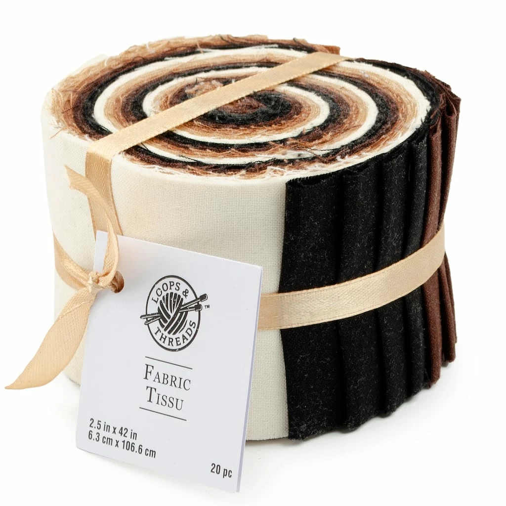 Best deal 😀 Neutral Cotton Fabric Strips by Loops & Threads™ ❤️