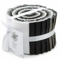 Cheapest β¨ Black & White Solid Cotton Fabric Strips by Loops & Threads™ π