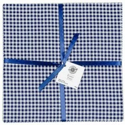 Top 10 ✔️ Navy & White Checkered Cotton Fabric Squares by Loops & Threads™ ⌛