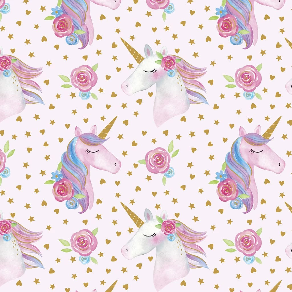 New 🤩 Unicorn Cotton Fabric Squares by Loops & Threads™ ❤️ - Image 3