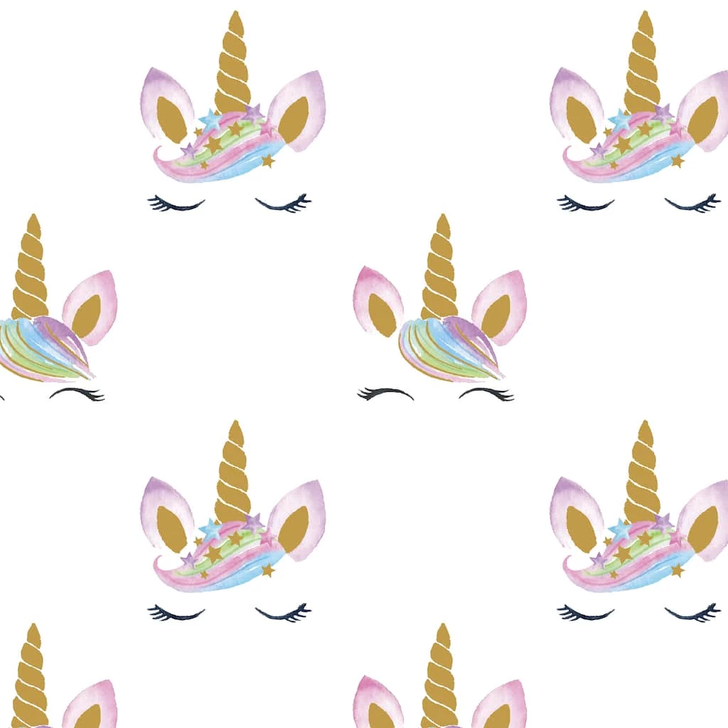 New 🤩 Unicorn Cotton Fabric Squares by Loops & Threads™ ❤️ - Image 5