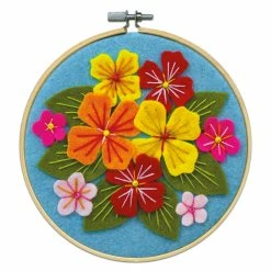 Cheap ⌛ Pastel Flowers Felt Applique Kit by Loops & Threads® 🎉