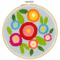 Deals ⌛ Flowers Punch Needle Kit by Loops & Threads® 🤩