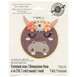 Best Sale 👏 Hippo Felt Hoop Kit by Loops & Threads™ 🔔