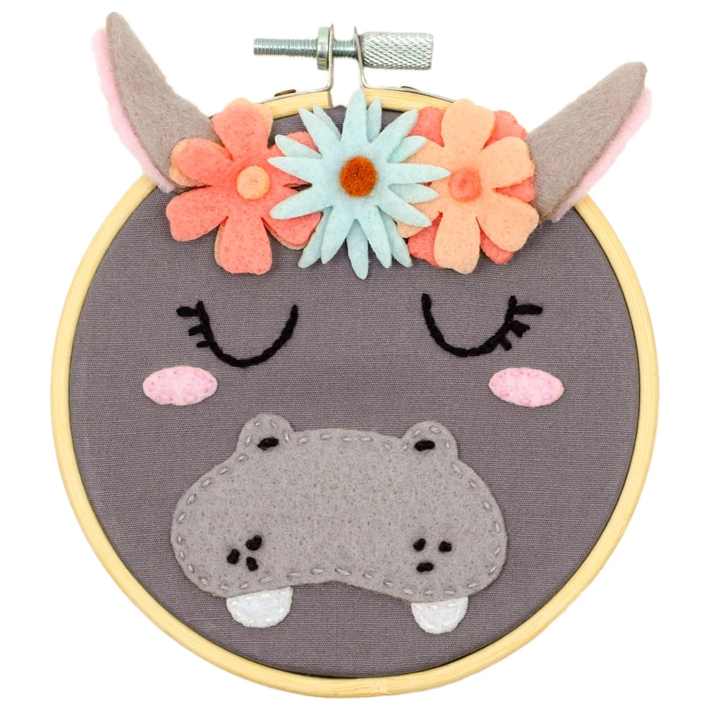 Best Sale π Hippo Felt Hoop Kit by Loops & Threads™ π - Image 2