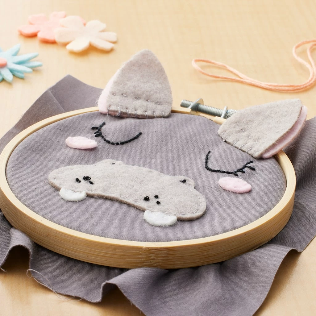 Best Sale π Hippo Felt Hoop Kit by Loops & Threads™ π - Image 5