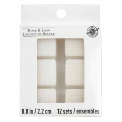 Coupon 😀 White Hook & Loop Squares by Loops & Threads® 👏