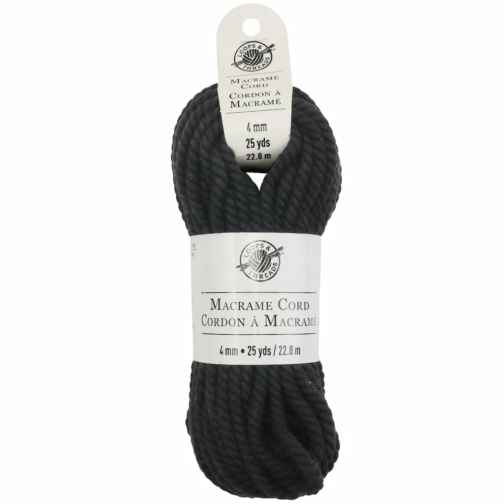 Flash Sale ⭐ Macramé Cotton Cord by Loops & Threads®, 25yd. ✔️